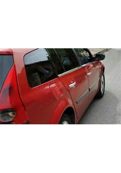 Woc Chrome Renault Megane 2 Sw Krom Cam Çıtası 2004-2010 4 Parça