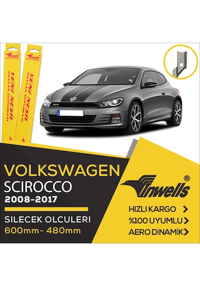 Volkswagen Scirocco Muz Silecek Takımı 2008-2017 İnwells