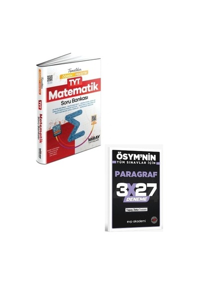 2027 Miray 2027 Öğren Pekiştir Tyt Matematik Konu Özetli Soru Bankası+ Evp Akademi Paragraf