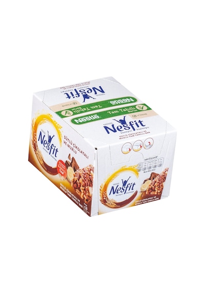 Nestlé Nesfit Tam Tahıllı Bar Muzlu Çikolatalı 24 G - Pratik Atıştırmalık Tarı