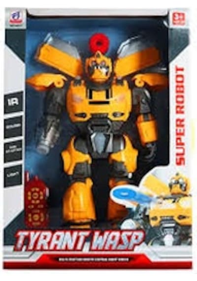 Toycraft Sarı Ok Atan 40 Cm Uzaktan Kumandalı Pilli Işıklı Ve Sesli Robot Ürün Dönüşmez Sarı