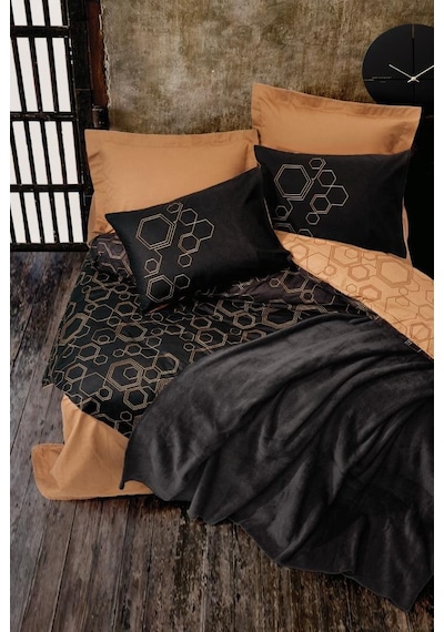 Cotton Box Çift Kişilik Battaniyeli Nevresim Takımı Dawn Bakır (513107429)
