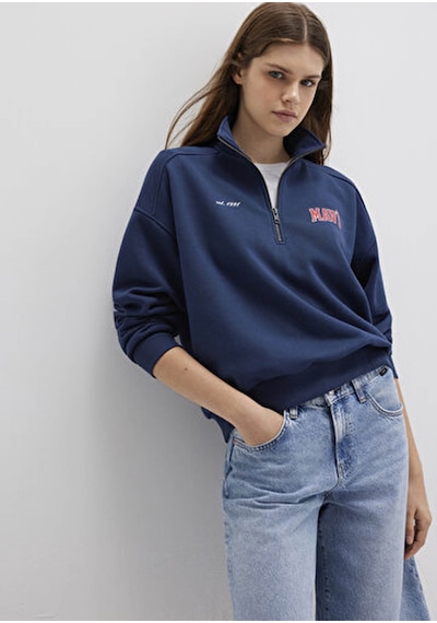 Mavi Koyu Lacivert Kadın Sweatshirt M1s10373-70488 Koyu Lacivert