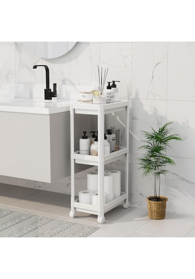Deconox Peggy 3 Katlı Tekerlekli Raf Ünitesi - 36x71x23 Cm Dar Alan Düzenleyici - Mutfak Ve Banyo İçin Aletsiz Kuru Diğer Deconox Peggy 3 Katlı Tekerlekli Raf Ünitesi - 36x71x23 Cm Dar Alan Düzenleyici - Mutfak Ve Banyo İçin Aletsiz Kuru Diğer