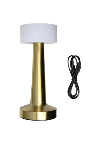 Şarjlı Gold Mantar Masa Lambası Dimmer Ayarlı Kablosuz Led Lamba Diğer
