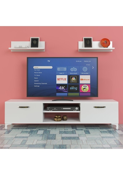 Kenzlife televizyon sehpası berlin 120 byz tv ünitesi raflı