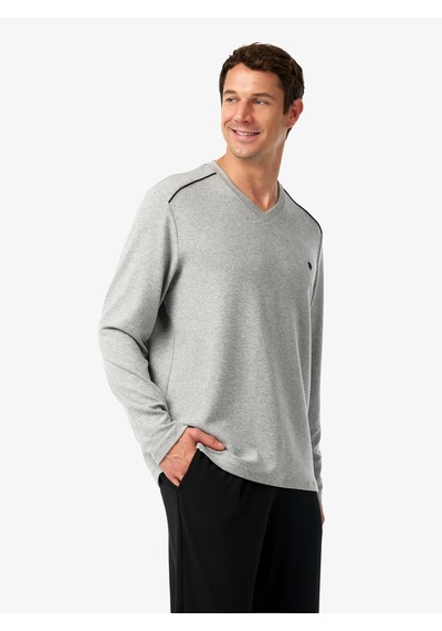 Blackspade Erkek Termal Pijama Takımı 40986 - Gri Melanj