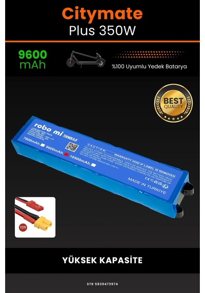 Citymate Plus 350w / 36v 9600mAh Elektrikli Scooter Bataryası