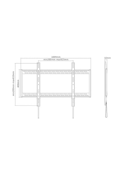 Reflecta Plano Flat 100-9060 60"-100" Curved Veye Düzl Ekran Aparatı