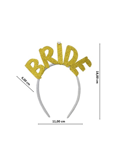 Bride Tüllü Taç - Altın