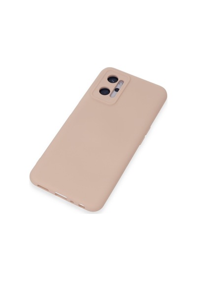 Realme 9i 4g Uyumlu Kılıf Nano İçi Kadife Silikon - Pudra