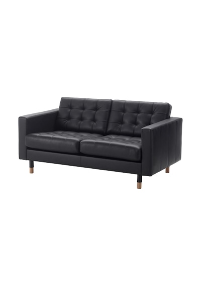 Ikea Beyaz Lüks Kanepe - 2'li Deri Kanepe