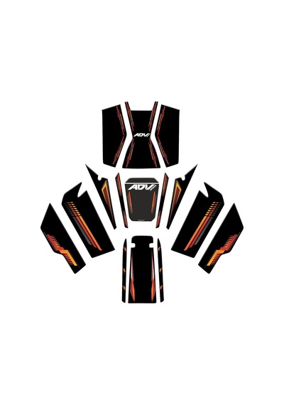 Honda Adv 350 Uyumlu Tank Pad Full Set 05 Diğer