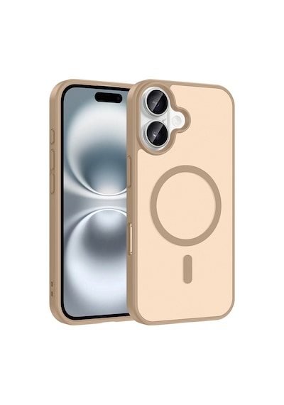 İphone 16 Kılıf Magsafe Kamera Korumalı Mat Parmak İzi Tutmayan Butam Bilişim Desert Gold