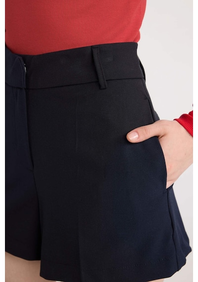 DeFacto Coool Slim Fit Dar Kesim Normal Bel Basic Düz Şort D5250AX24AUNV245 Lacivert