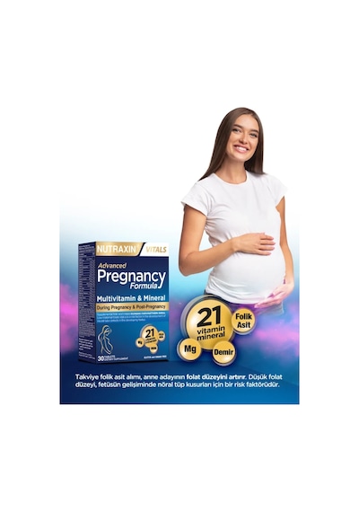 Nutraxin Advanced Pregnancy Formula 30 Tablet 21 Vitamin & Mineral