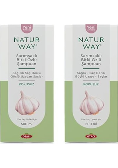 Otacı Naturway Sarımsaklı Bitki Özlü Şampuan 2 x 500 ML