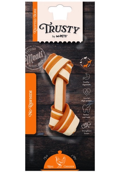 M-pets Trusty Tatlı Patatesli Tavuklu Düğüm Kemik 50 Gr 12,7 Cm