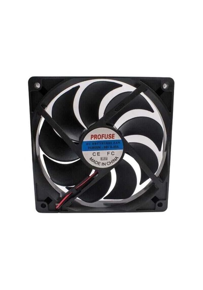 Profuse 120x120x25mm 24 Volt 0.25 Amper 2 Pin Dc Fan