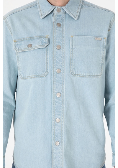 U.s. Polo Assn. Erkek Açık Mavi Gömlek Jean 50304421-dn0021 Lıght Blue Açık Mavi