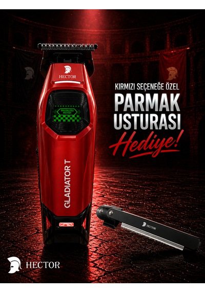 Hector Gladiator T Kırmızı Sakal Ve Saç Kesme Makinesi