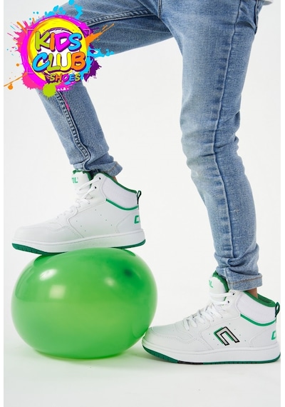Cool Adel Uzun Boğazlı Ortopedik Taban Unisex Çocuk Spor Ayakkabı Yeşil