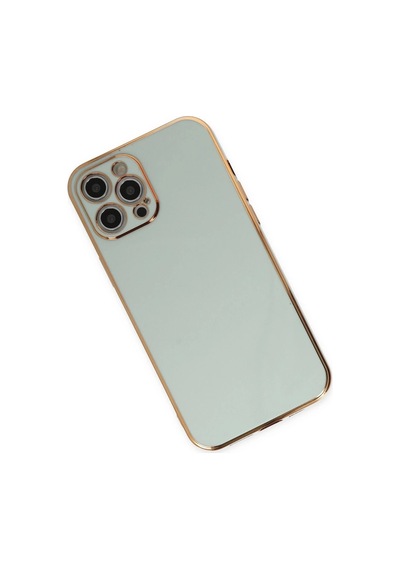 Durukar Apple iPhone Uyumlu 12 Pro Max Kılıf Volet Silikon - Açık Yeşil