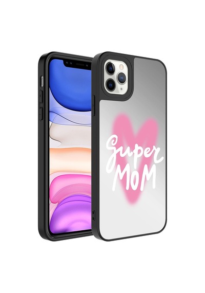 Apple Uyumlu iPhone 11 Pro Kılıf Aynalı Desenli Kamera Korumalı Parlak Zore Mirror Kılıf