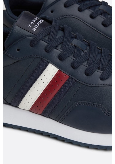Tommy Hilfiger Erkek Marka Logolu Bağcıklı Spor Ayakkabı Lacivert