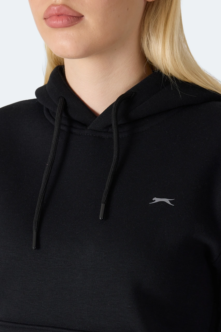 Slazenger Mısty I Kadın Siyah Sweatshirt Siyah