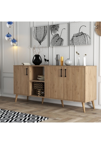 1626 EXXEN AHŞAP AYAKLI MODERN KONSOL