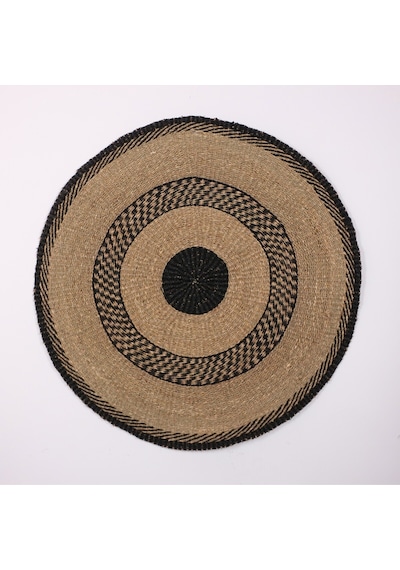 Doğal Deniz Sazı 120 Cm Dekoratif Halı & Duvar Dekoru Siyah