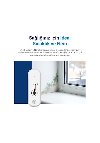 Hybrone Akıllı Wi-fi Sıcaklık Ve Nem Sensörü
