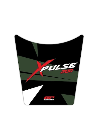 GP Kompozit Hero X-Pulse 200 2020-2024 Uyumlu Tank Pad Yeşil