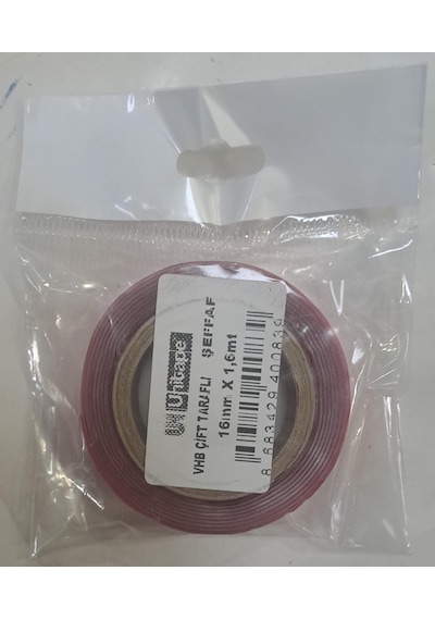 Unitape Vhb Çift Taraflı Şeffaf Silikon Bant 16mm X 1,6mt