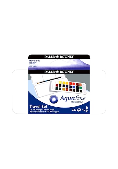Daler & Rowney Aquafine Travel Set Sulu Boya Seti 24'lü