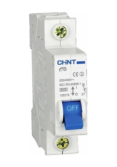 CHINT MONOFAZE OTOMATİK SİGORTA 1P B 40A 6KA