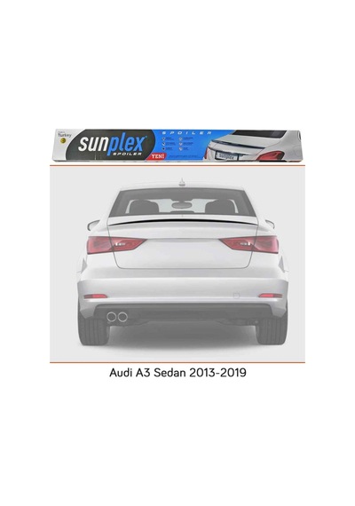 Sunplex Audi A3 Sedan 2013-2019 Spoiler Bagaj Çıtası Piano Black