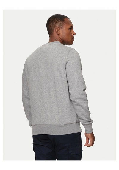 Tommy Hilfiger Erkek Sıfır Yaka Sweatshirt Gri