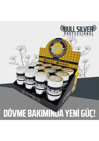 Tattoobull Silver Professional Tattoo After Care Butter 24'lü - Tattoobull Bakım Kremi