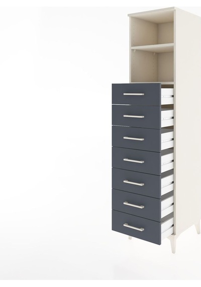 Hyperion Dolap 2 Raflı 7 Çekmeceli 44x44x182 Aytaşı-antrasit Aytaşı Hyperion Dolap 2 Raflı 7 Çekmeceli 44x44x182 Aytaşı-antrasit Aytaşı