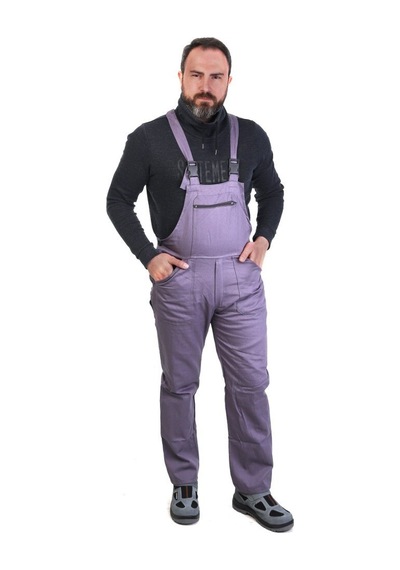 Eser - Gabardin Bahçivan Tulum - Iş Tulumu - Gri
