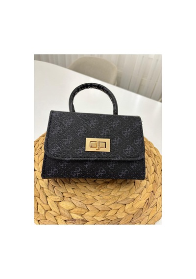 Store Kadın Mini Şık Ve Casual El Ve Omuz Çantası Siyahdesenli