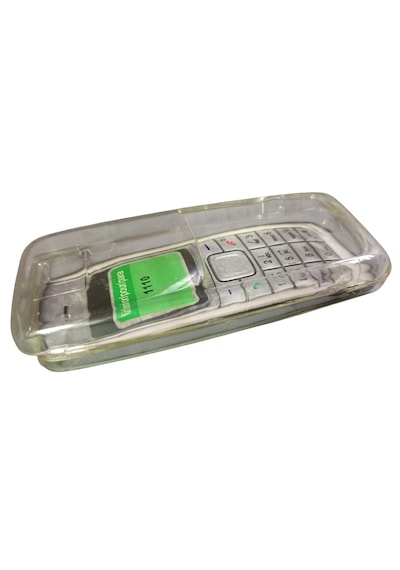 Nokia 1110 Uyumlu Telefon Koruyucu Şeffaf Mika Kapak -