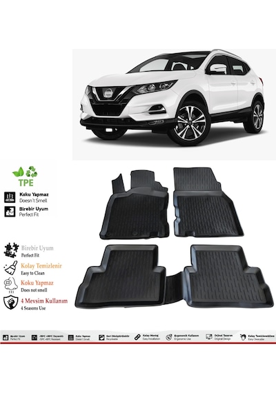 Nissan Qashqai 2017 Model 4d Ekstra Havuzlu Paspas