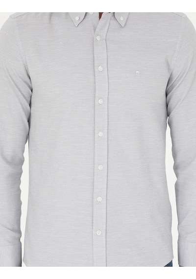 Pierre Cardin Erkek Gri Gömlek Desenli 50291042-vr024 Gri