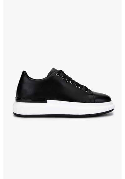 Valmenti Erkek Hakiki Deri Siyah Sneakers & Spor Ayakkabı 381 Val-19669 Erk Ayk Y25 Sıyah Siyah
