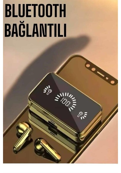 Aynalı Bluetooth Kulaklık Telefon Standlı Dijital Göstergeli Mh-hs4702-5559