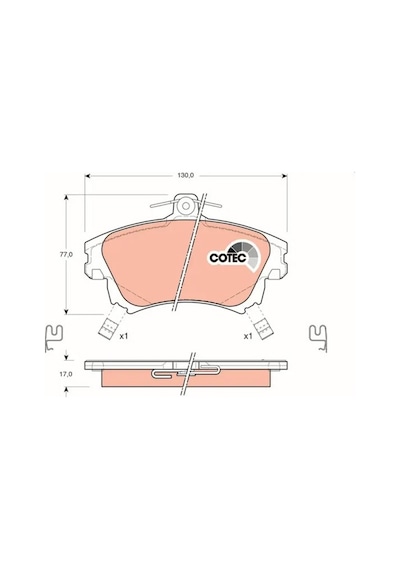 Volvo S40 On Fren Balatasi 2.0 1996-2004 Trw Gdb1313