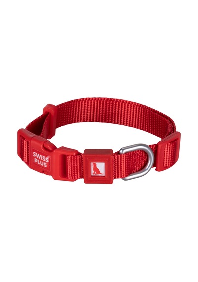 Swissplus Urban Paws Köpek Tasması Crimson Red Ayarlanabilir, Dayanıklı, Hafif-15mm Kırmızı